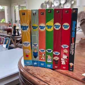 Family Guy 6 volume DVD set and movie EUC